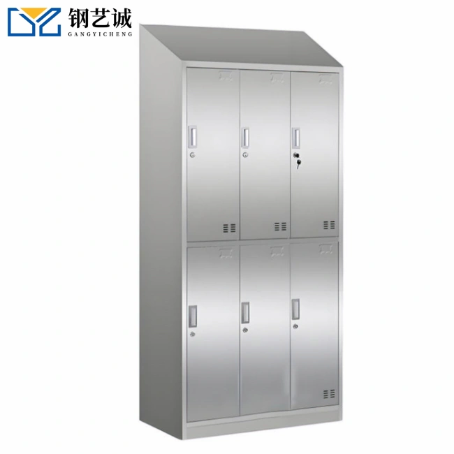 Stainless Steel Wardrobe with Sloping Roof